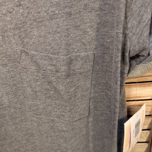 LuLaRoe CARLY Gray Short Sleeve Dress Size Small - Picture 6 of 8